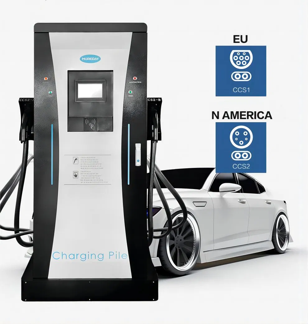 Floormounted Commercial DC Fast EV Industrial 60kw 120kw CCS2 400V Ocpp Level 3 Gbt EV DC Fast Charger Station with APP Payment