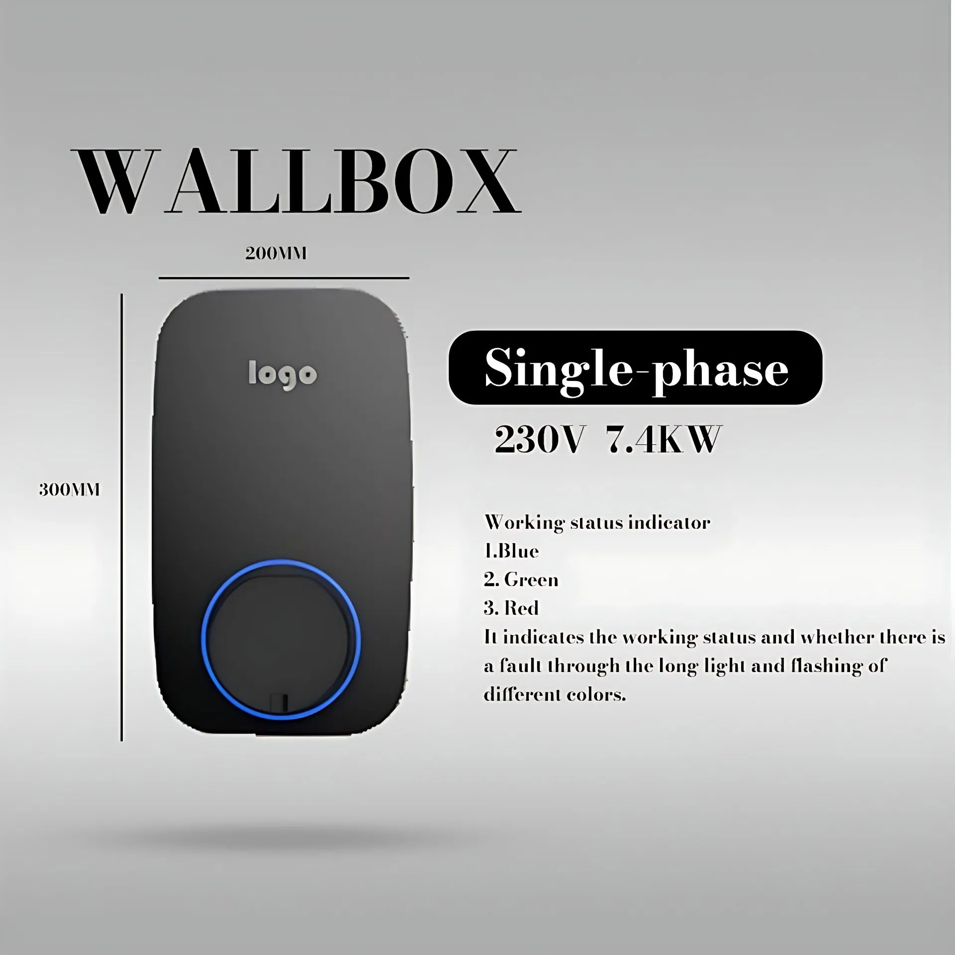 Wallbox EV Car Charger 3 Phase Charging Station for Electric Vehicle