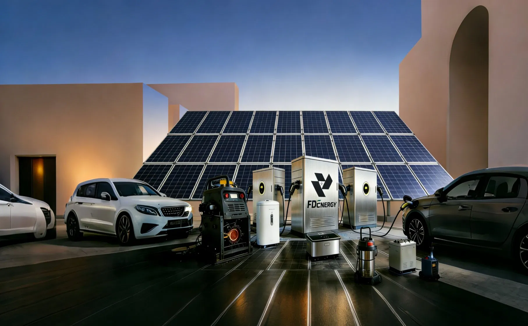 Customizable Solar-Powered EV Charger off Grid New DC Station