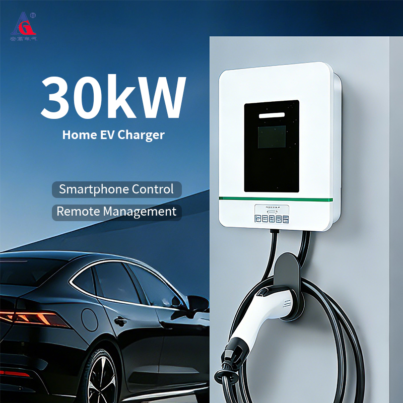 Three Phase 30kw Wallbox EV Charger for Apartment and Condo Installation
