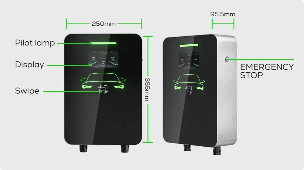 High-Power 3 Phase Type 2 AC EV Charger Station Overview