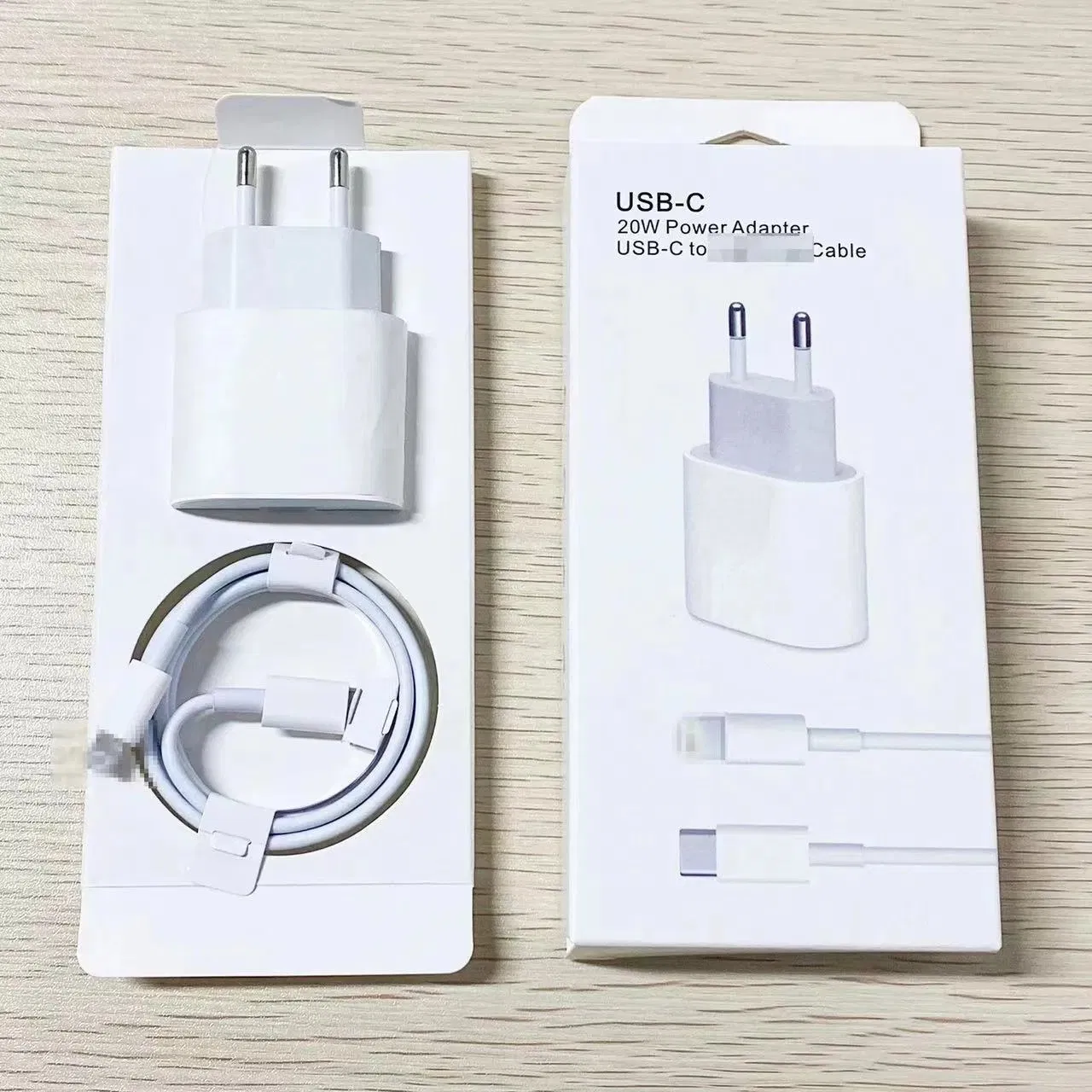 Pd20W Fast Charging Power Adapter USB-C Type-C Us/EU/UK Mobile Phone Charger