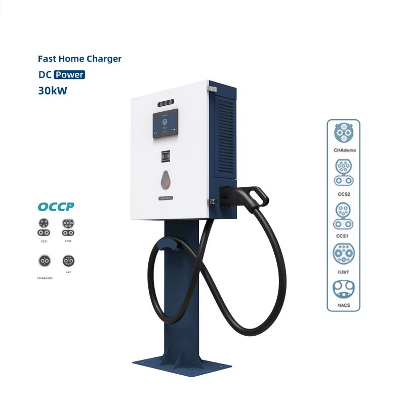 Residential Type 2 Wallbox Charging Station Pile DC PV Powered EV Charger