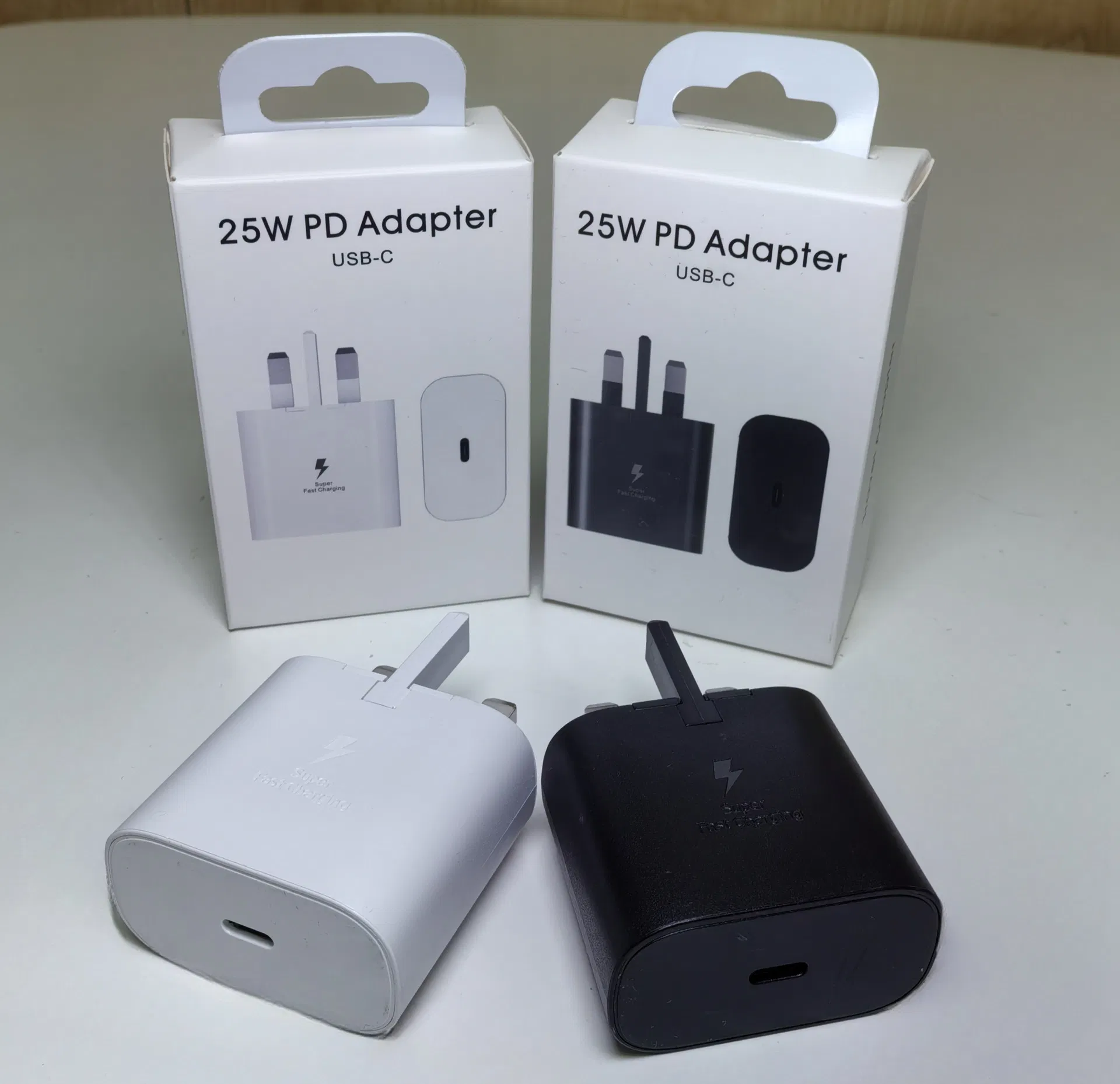 in Stock Plug Block 25W USB C Power Adapter Type C Super Fast Wall Charger for Samsung iPhone