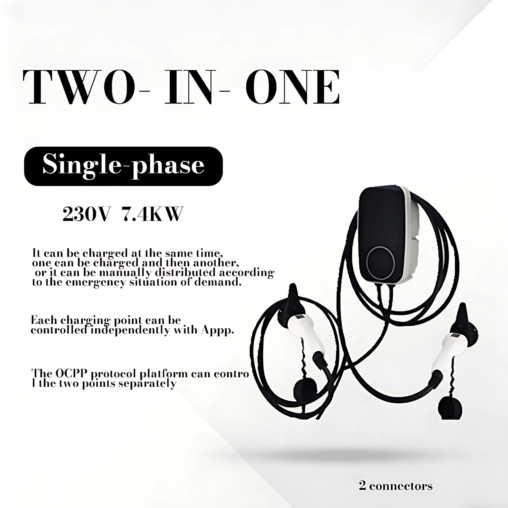 Wallbox EV Car Charger 3 Phase Charging Station for Electric Vehicle