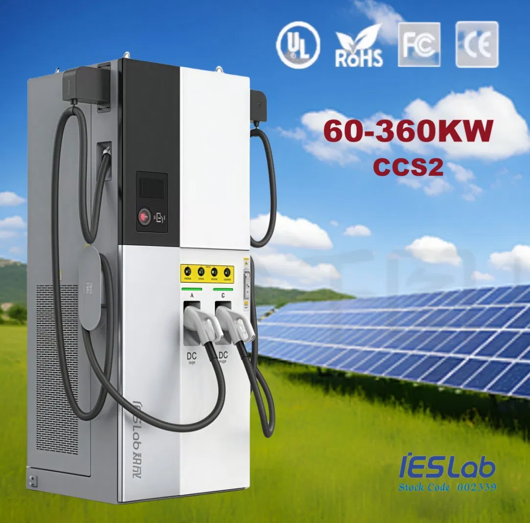 Dual Ports PV/Solar Energy Storage DC EV Electric Car Battery Charging Station