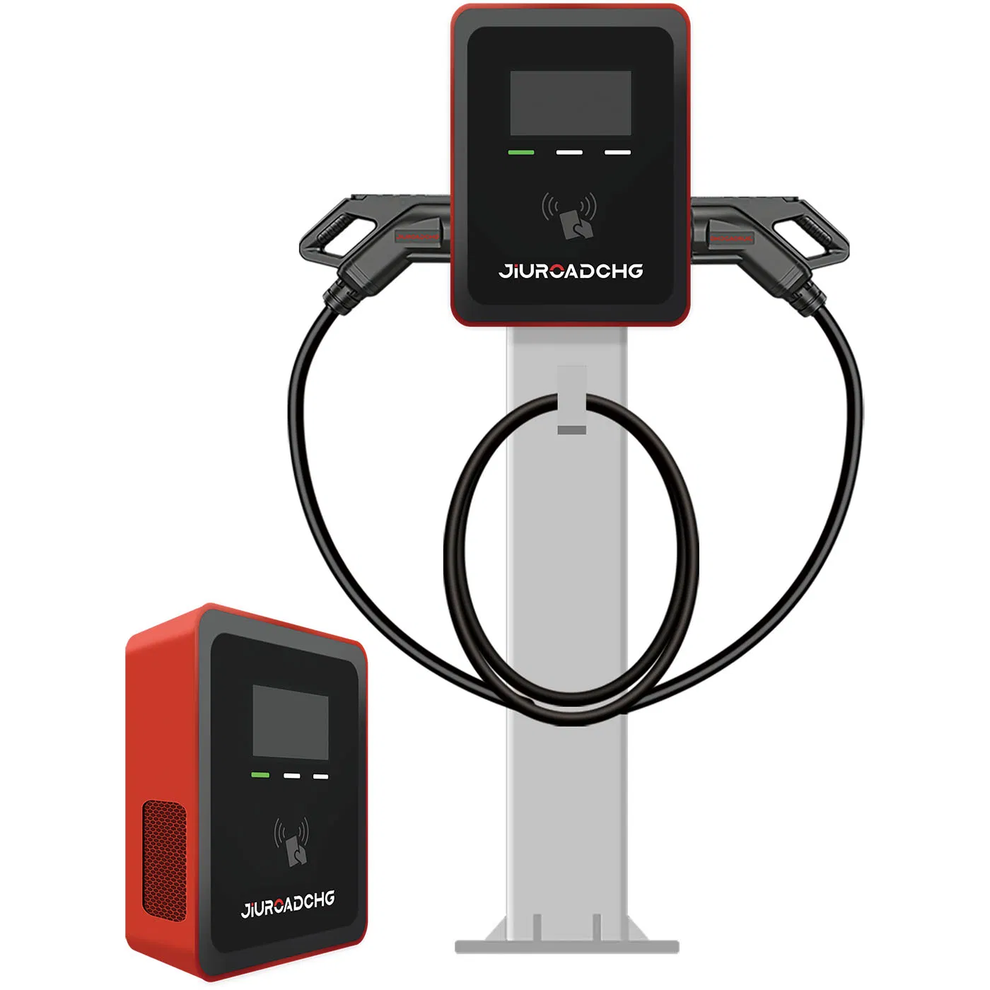 Uniform Appearance Standard Design Commercial Charging 22kw AC Charger Dual-Port