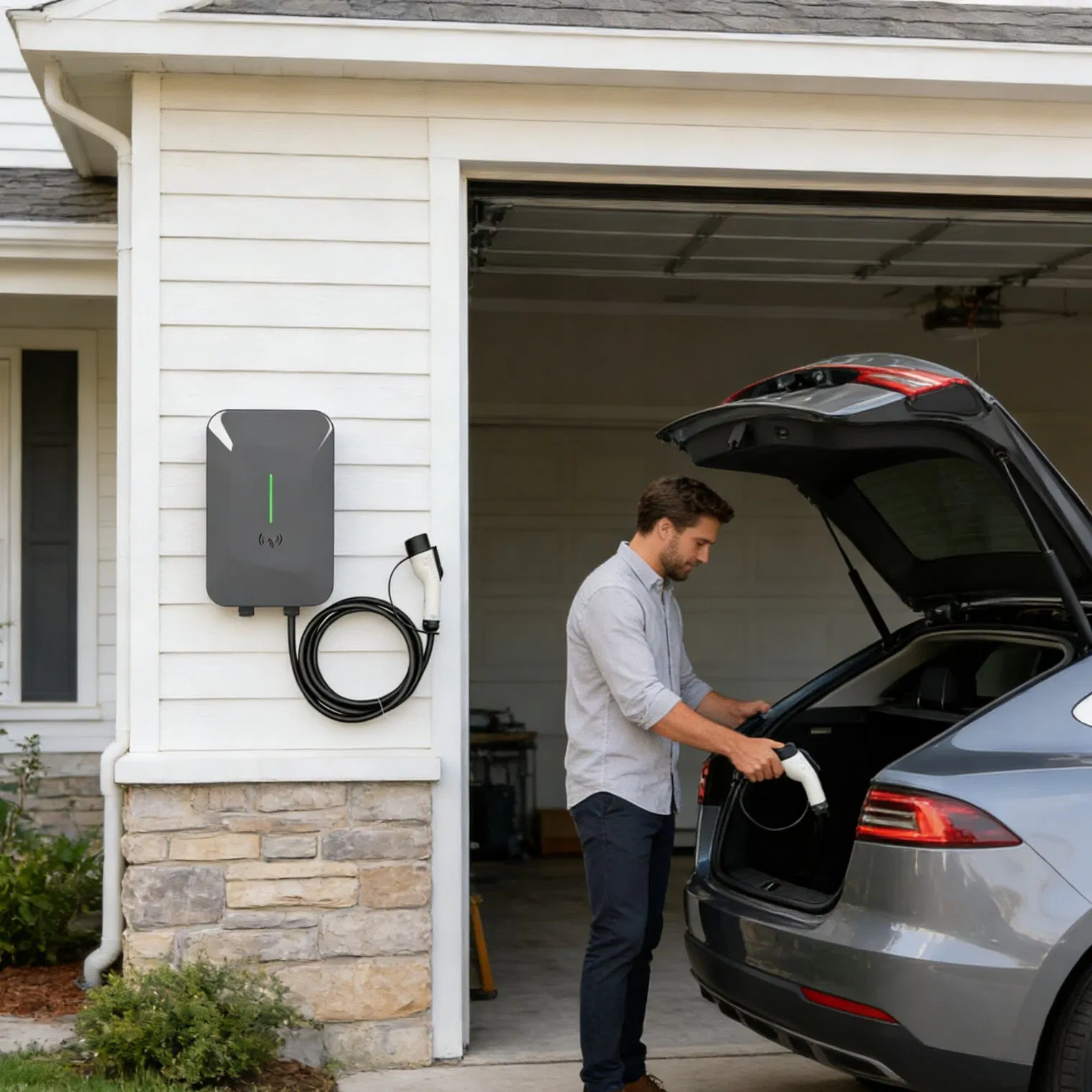 Dual-Port 22kw EV Charging Station with LCD Screen &amp; Ocpp