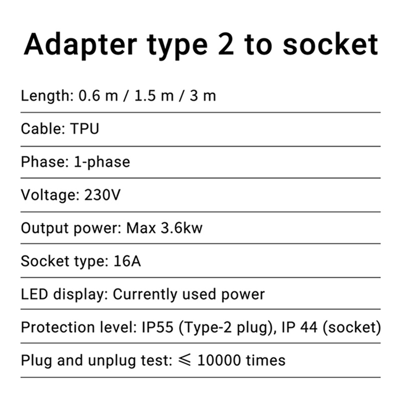 What Type 2 to 13A Socket Adapter Matches Schuko Plug Type F and Gbt Electric Car Charger Needs