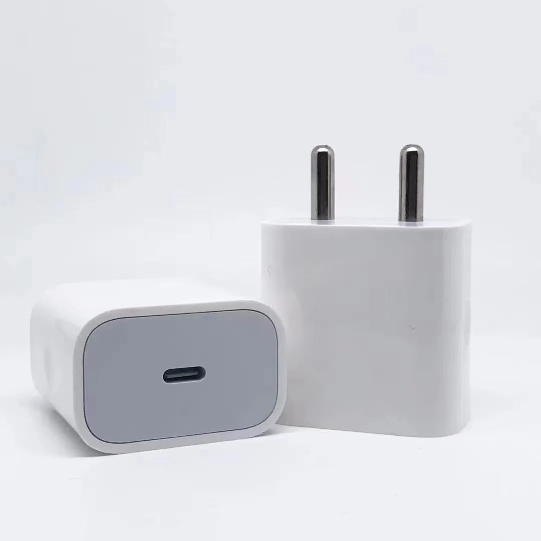 20W Pd Power Adapter Wall Charger with 14 Type-C Port UK Plug for Smart Phone Fast Charger for iPhone 13 12 11