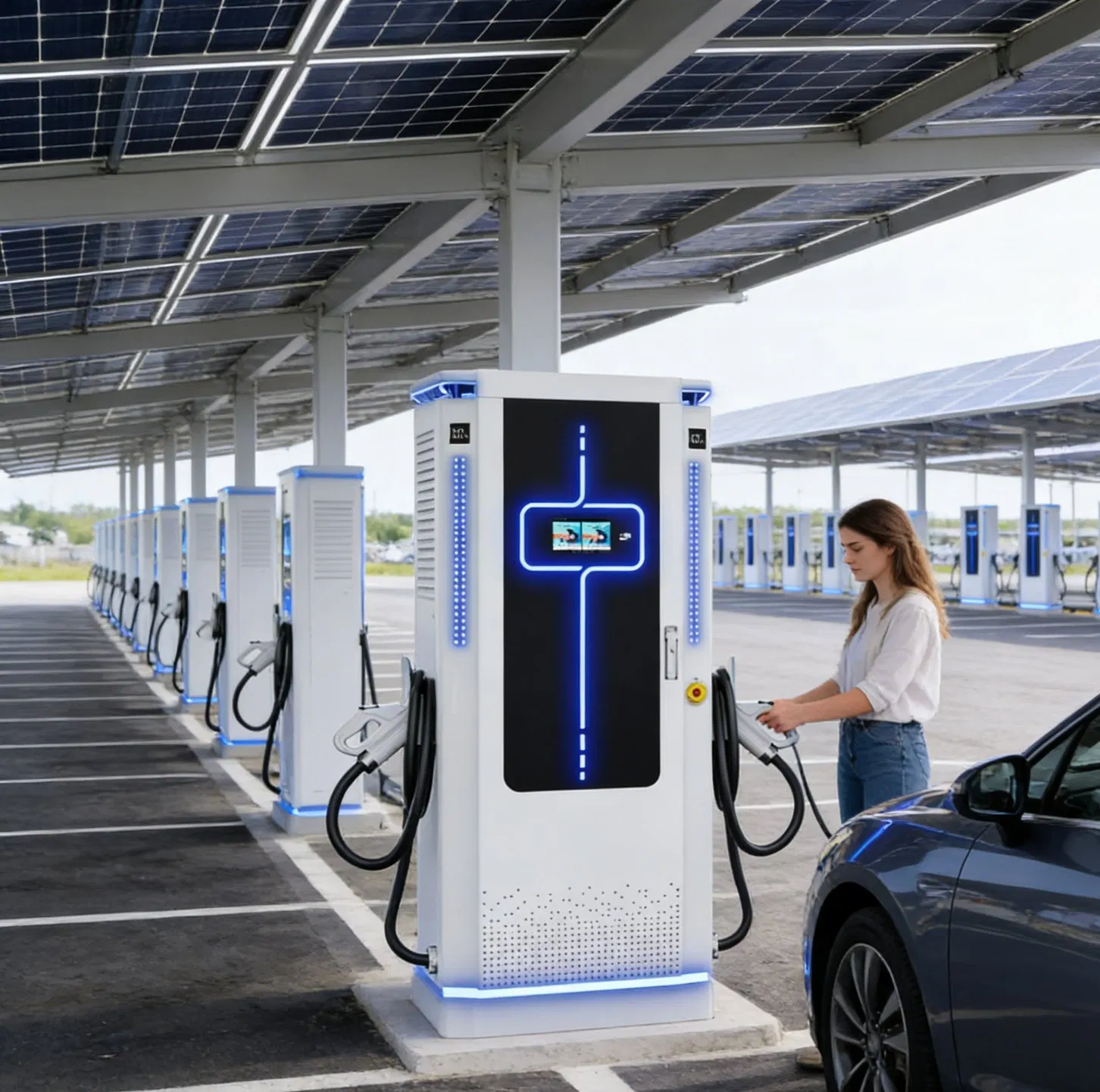 60kw 80kw 120kw 160kw 180kw 200kw 240kw CCS1 Ocpp 2.0 with RFID Access Control EV Charger