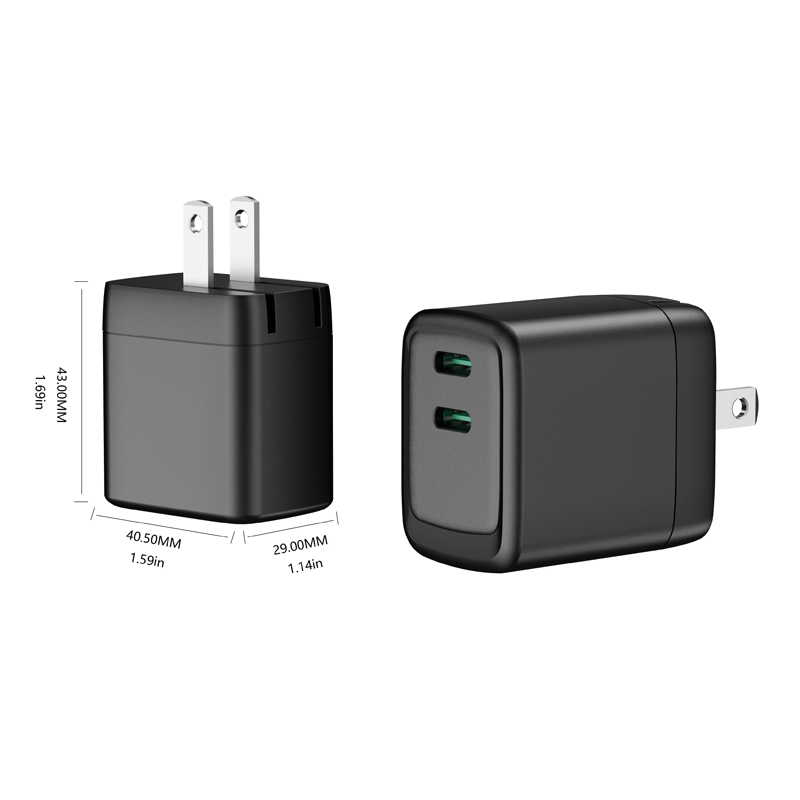 Accept Custom Original Travel Power Adapter 20W USB C Singer Port Type iPhone Plug Quick Fast Charger with Pd Cable