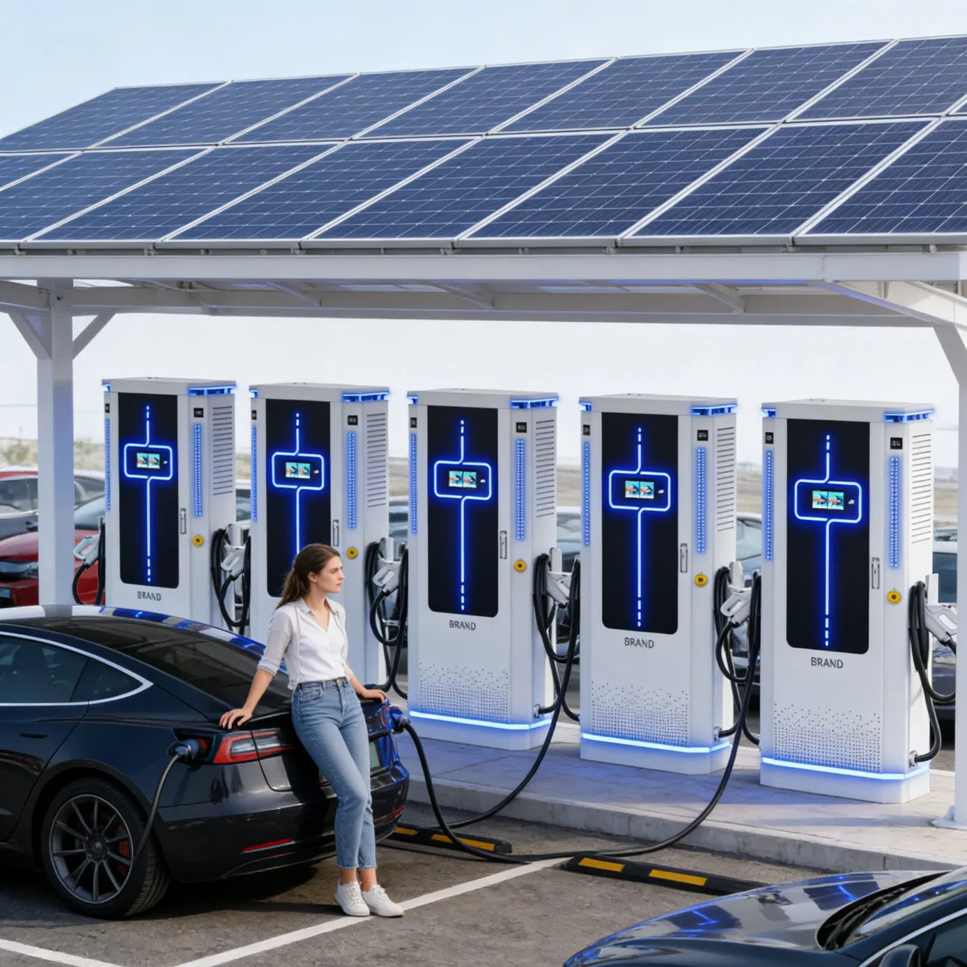 Highway 180kw DC EV Charger Nevi Compliant 200kw Fast Station Public Network CCS2