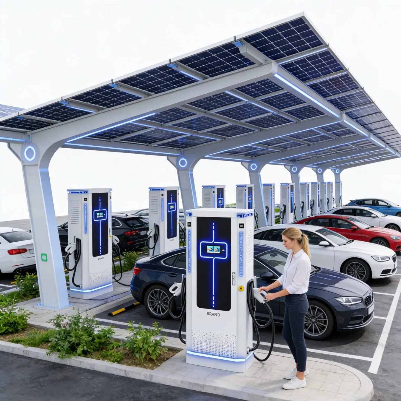 Highway 180kw DC EV Charger Nevi Compliant 200kw Fast Station Public Network CCS2