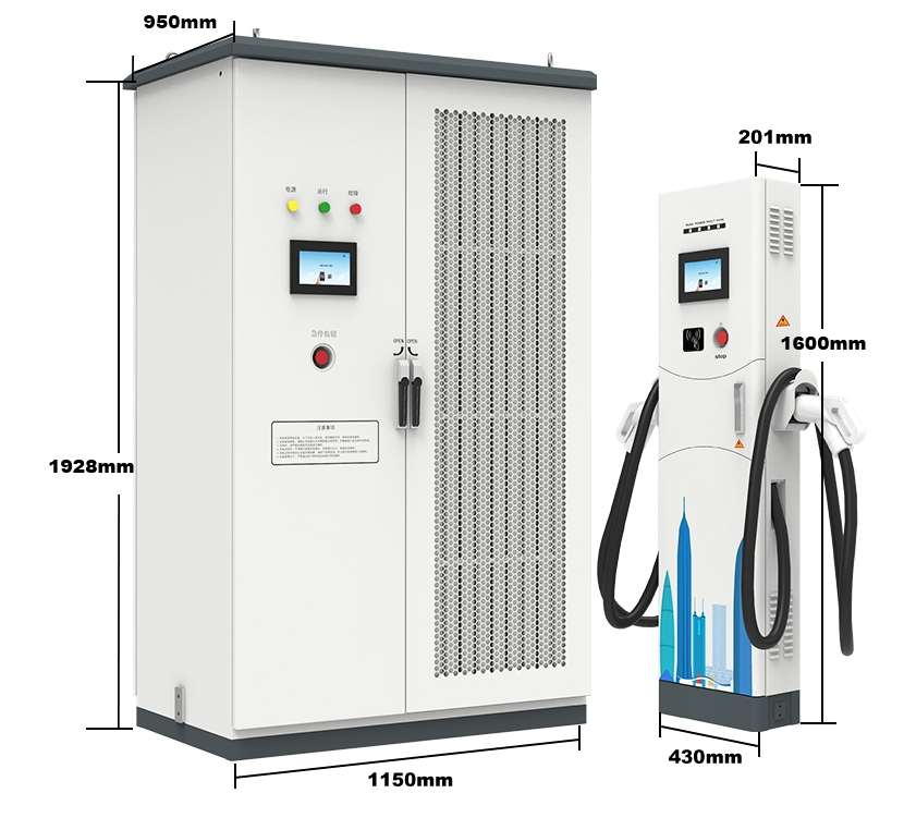240kw-960kw Split Fast DC EV Charger 1 Power Cabinet + 2/4/6 Charging Piles Gbt/CCS/Chademo