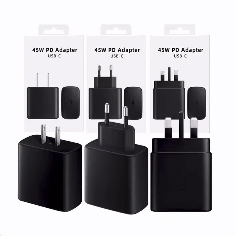 Original 45W Type C Pd QC3.0 Super Fast Charging 45W Adapter Fast Charger for Sam Sung G Alaxy S20 S22 Ultra Fast Charger