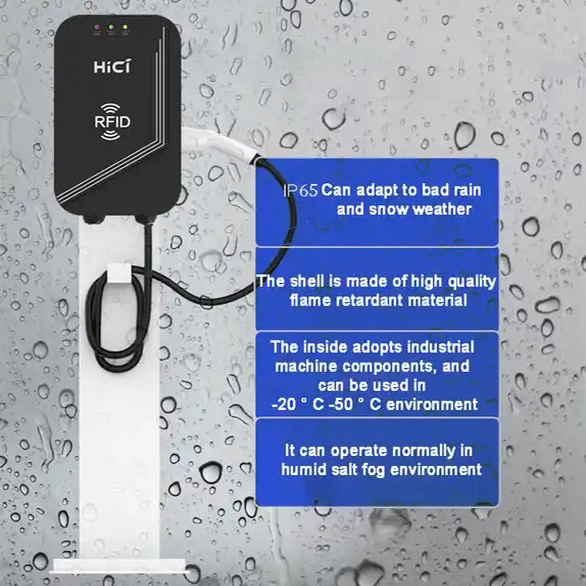 Home Commercial Use Type 2 7kw Wallbox AC EV Charging Charger Station