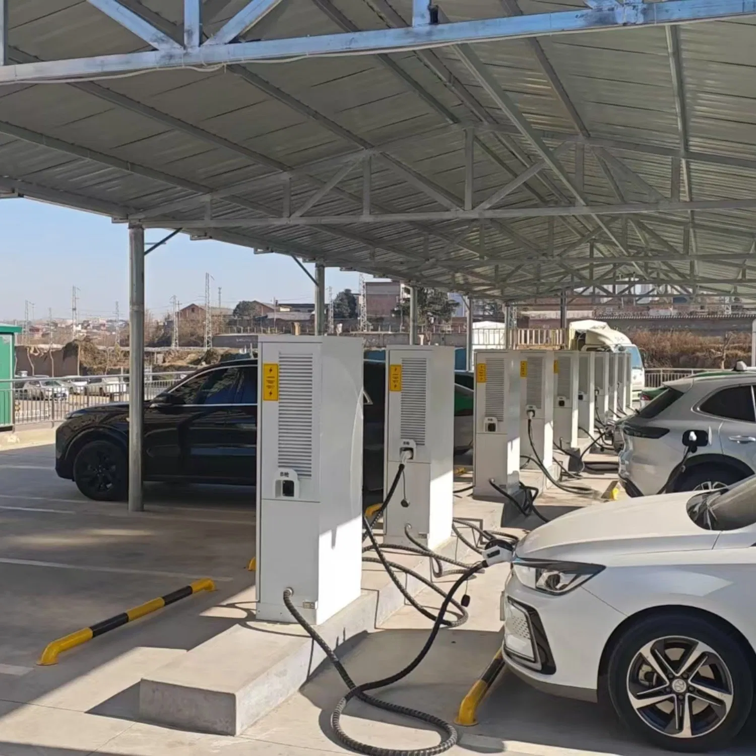 Fast Ocpp Smart EV Charger with Dual Port Charging Station