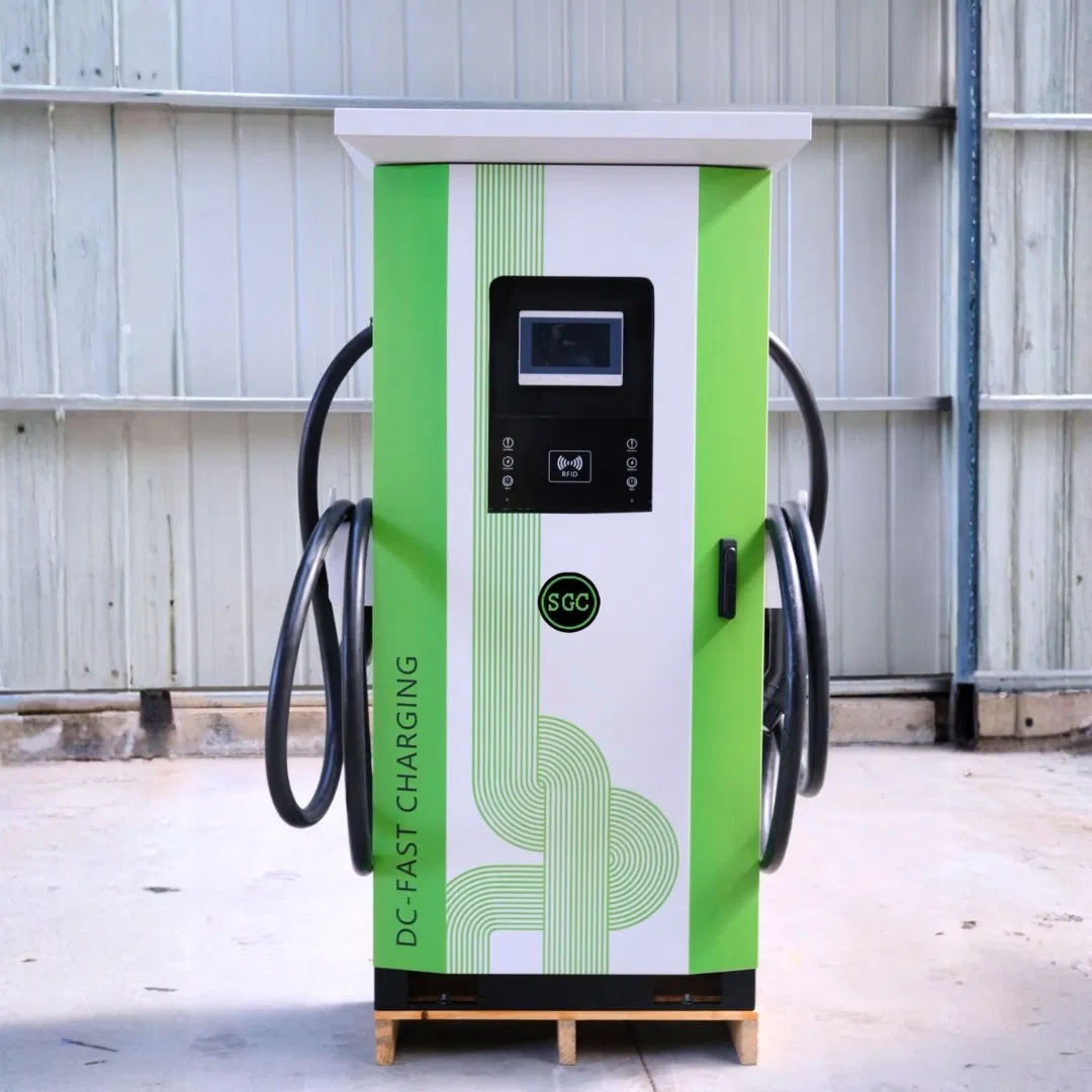Public DC 60kw Dual Port EV Charging Station with Ocpp1.6 and APP Control