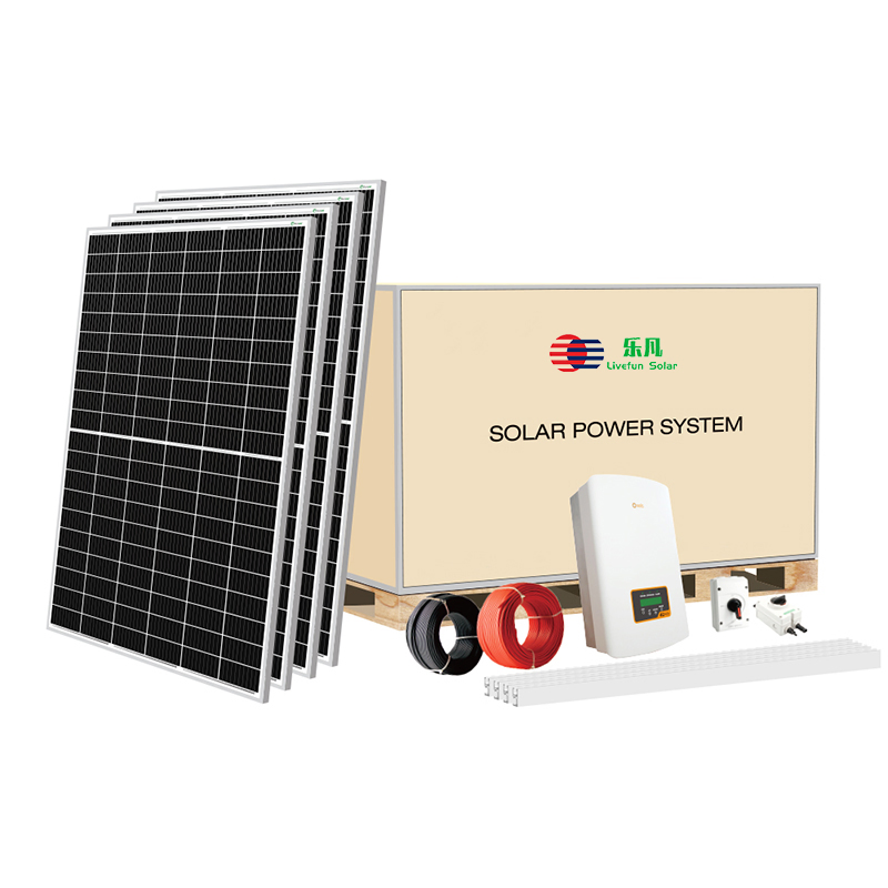 25 Years Lifespan 3kw 5kw 6kw 7kw 8kw 9kw 10kw Rooftop on Grid Solar Energy System