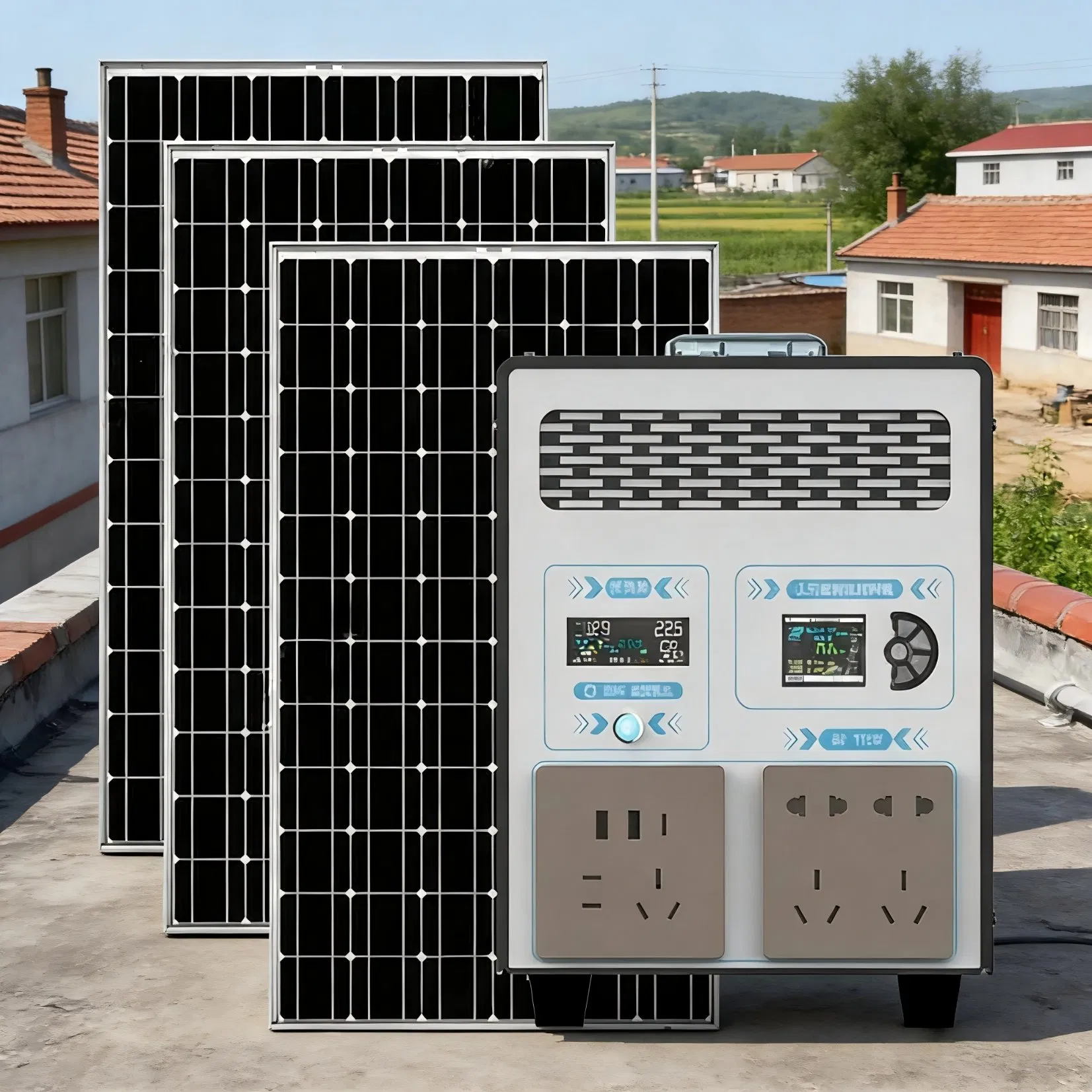 Reliable Solar Power Generator 1500W Portable Energy Storage for Home Blackout and Outdoor Travel