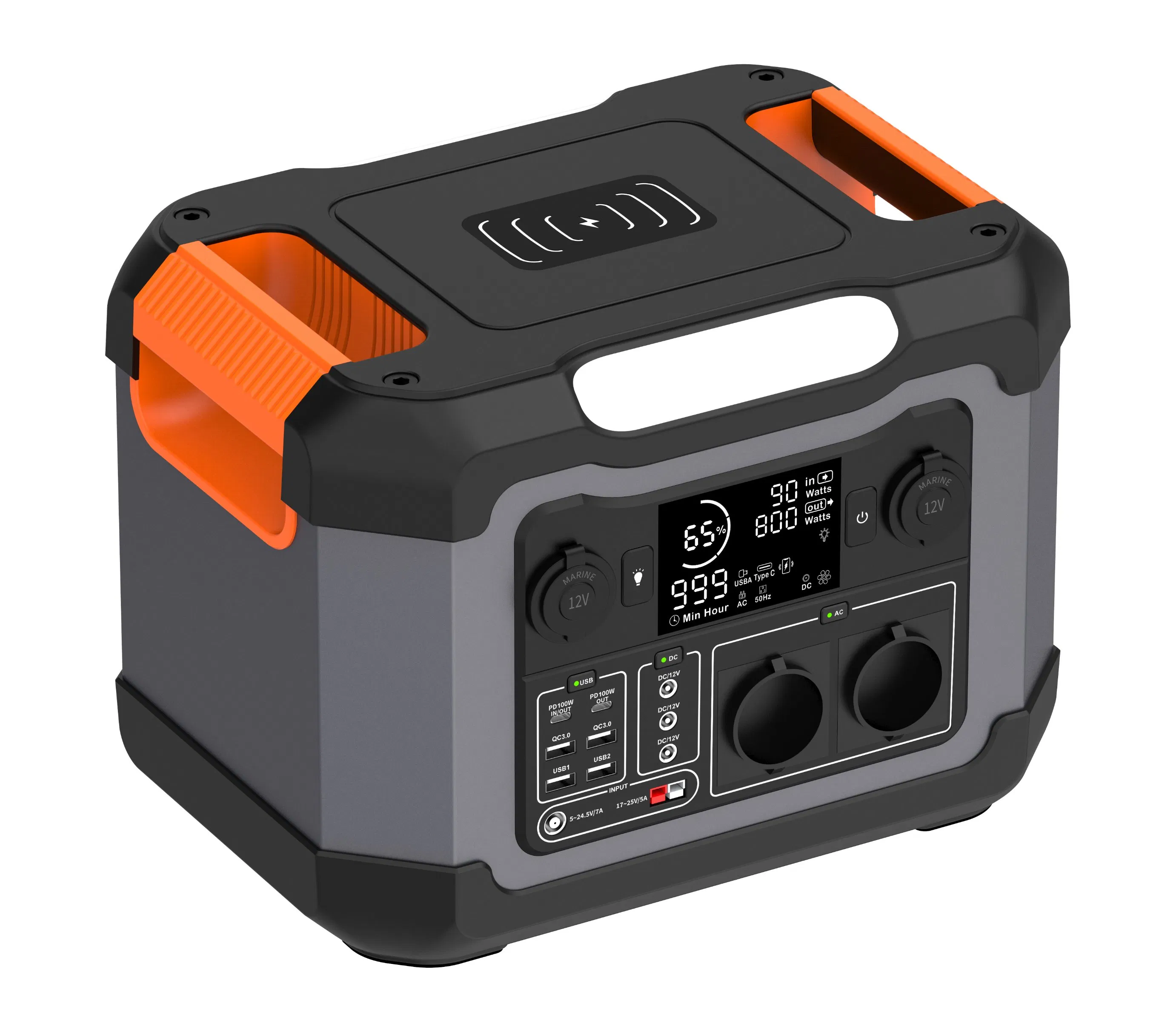 300000mAh 1080wh Power Bank Solar Charger Portable Power Station Solar Generator for Emergency Outdoor Camping 1200W