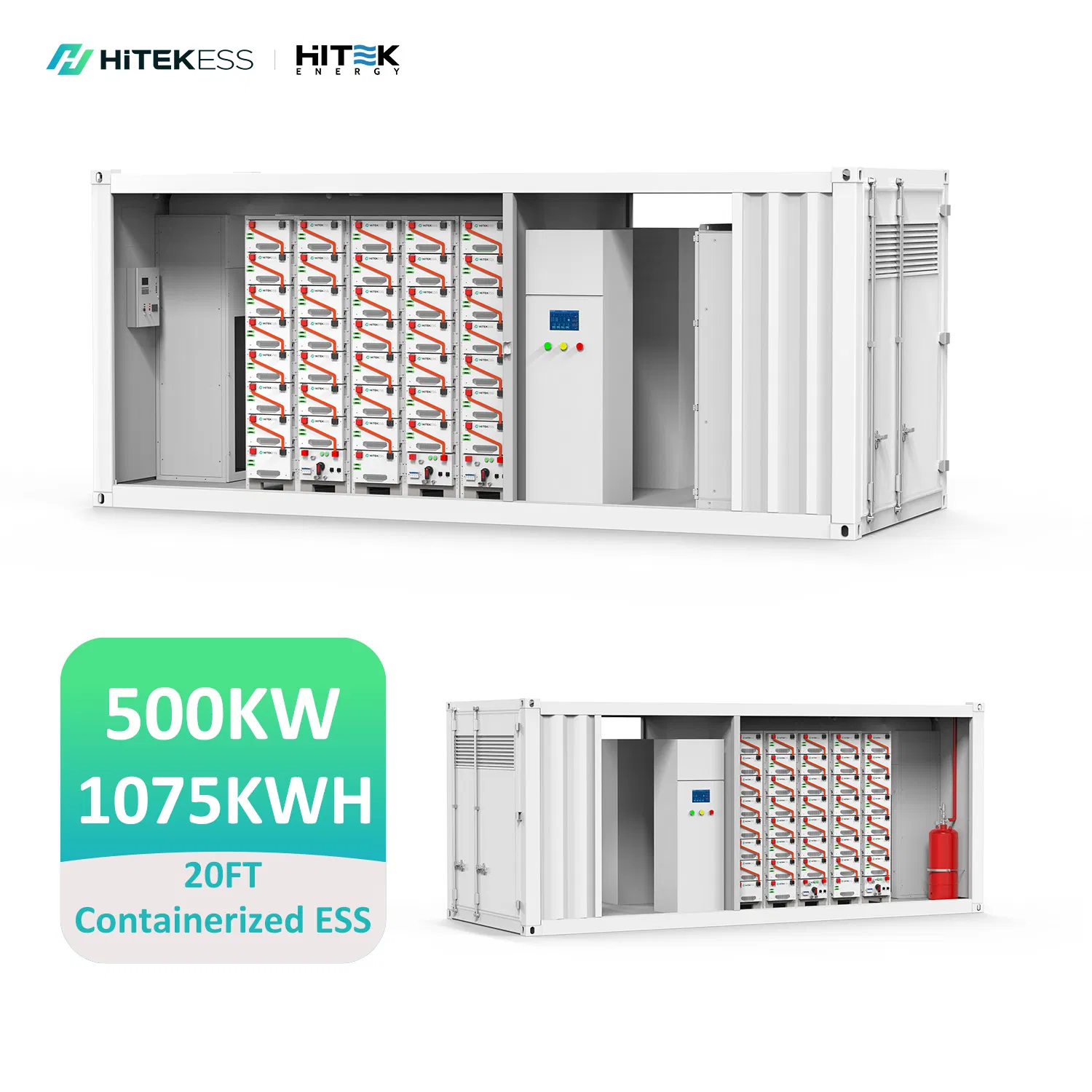 1 MW off Grid Ess All in One Commercial Lithium Battery Bess Container System AC/DC 250kwh, 500kwh, 1mwh, 2mwh Solar Energy Storage Battery Cabinet Outdoor IP54