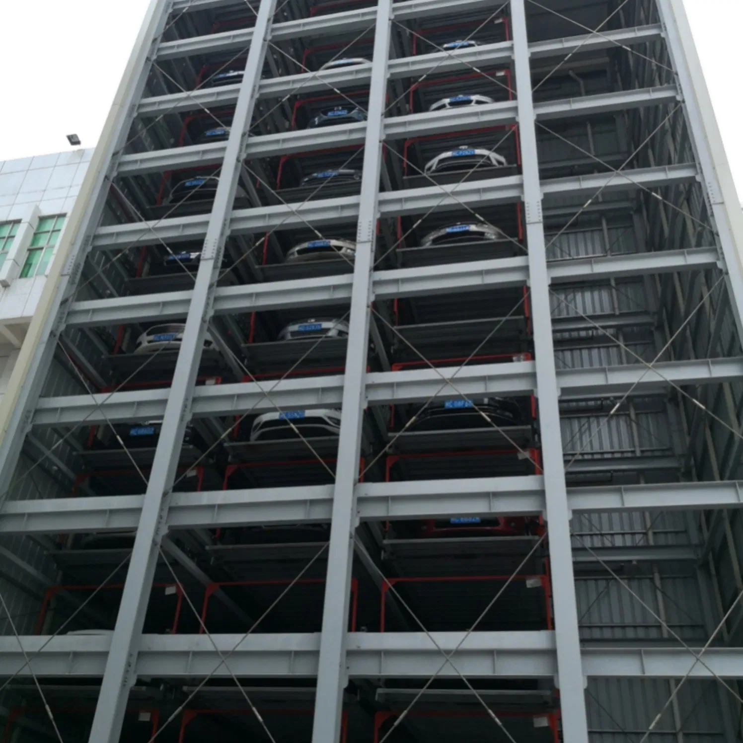 Reliable 12 Level Puzzle Parking System with Backup Power for Emergency Car Parking Scenarios