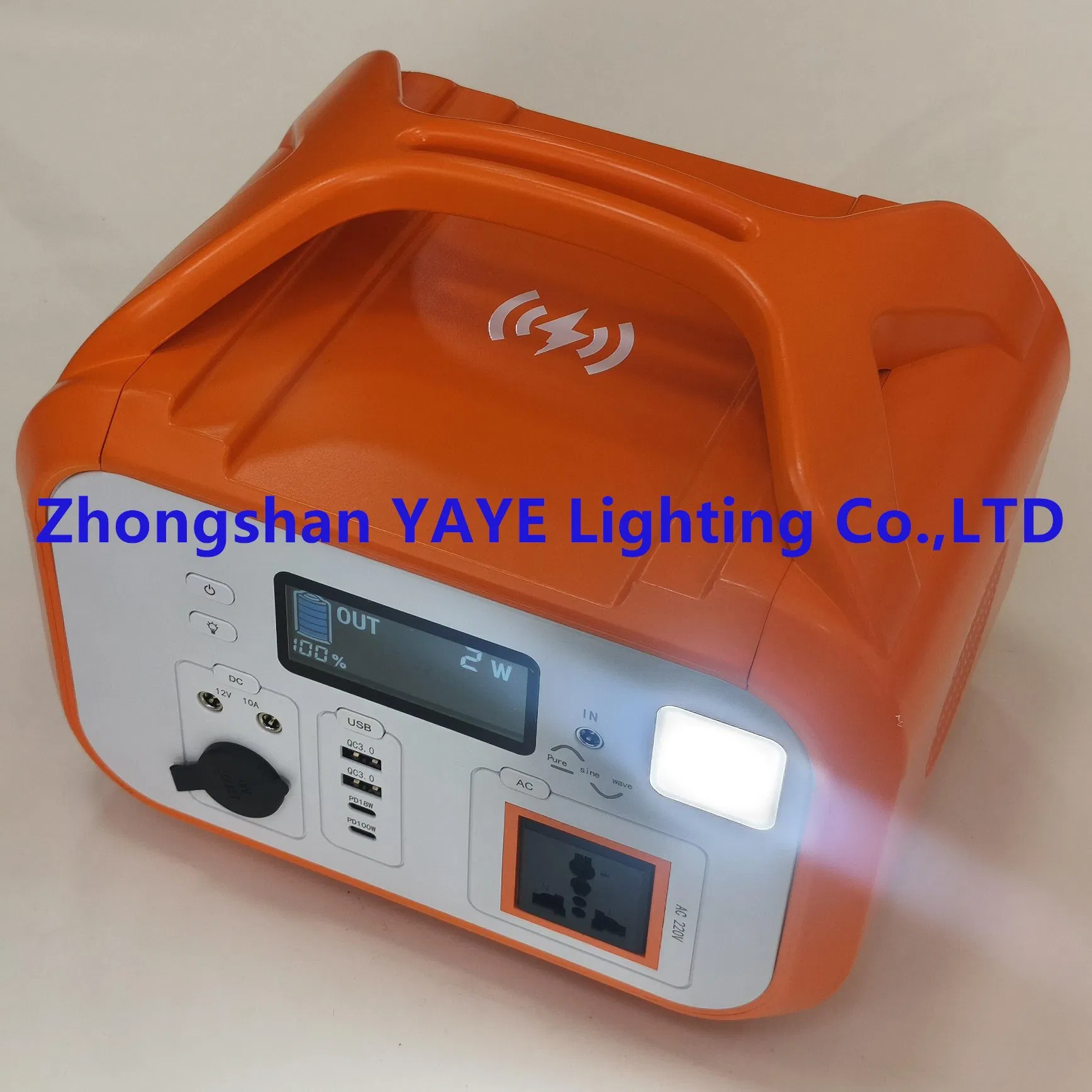 Yaye Hot Sell Factory Price 600W Portable Outdoor Solar Rechargeable Emergency LiFePO4 Lithium Battery Power Station Generator 3 Years Warranty 300PCS Stock