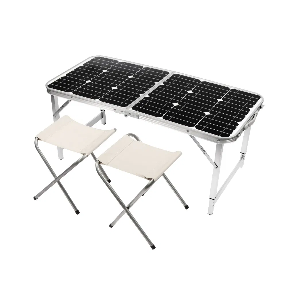 Compact Foldable Solar Charging Panel System for Outdoor Adventures