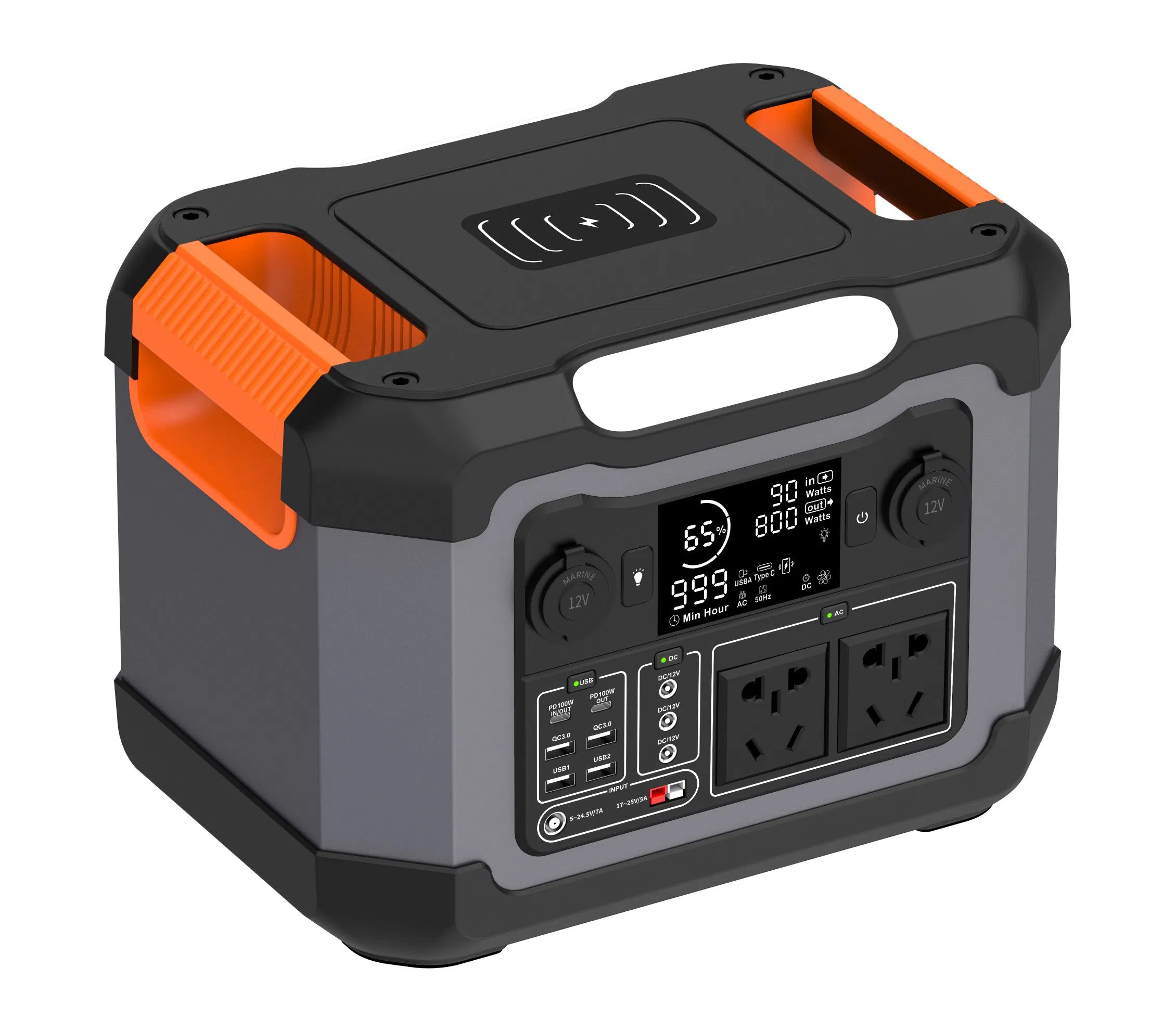 300000mAh 1080wh Power Bank Solar Charger Portable Power Station Solar Generator for Emergency Outdoor Camping 1200W