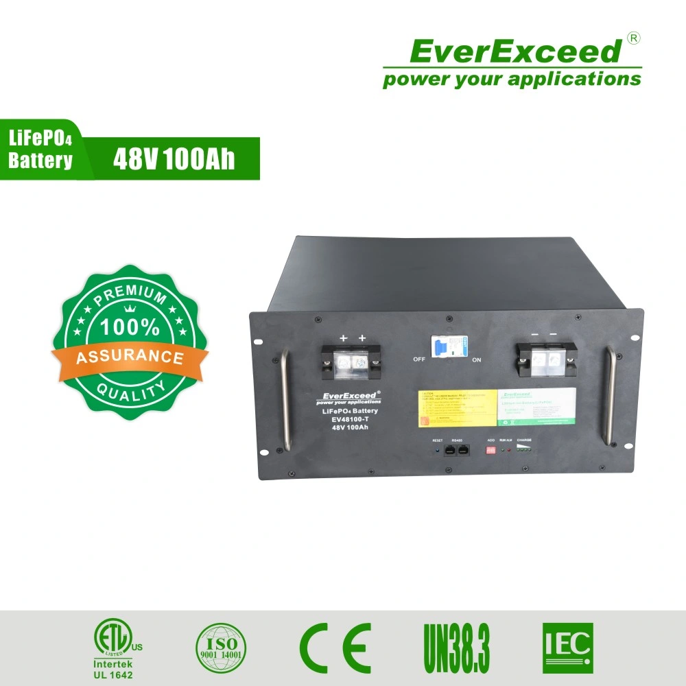 Lithium Battery 48V100ah LiFePO4 Battery Pack 100ah Rechargeable Battery Module for Telecom Base Station Power Supply Energy Storage Solar Battery