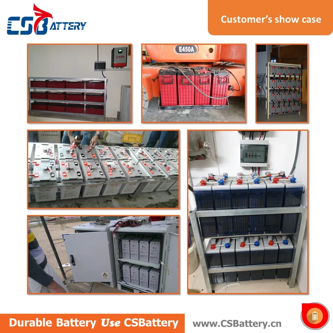 Csbattery 12V105ah Slim AGM Bateria for SLA/Emergency-Power/Telecom/Backup-Energy-System/Lighting/Ali