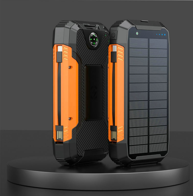 Wireless Charging Fast Charging Three-Proof Camping Solar Power Bank