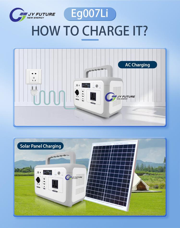 LiFePO4 Battery 1200W Portable Solar Power Bank Station Outdoor Camping Home Solar Generator with Wireless Charging