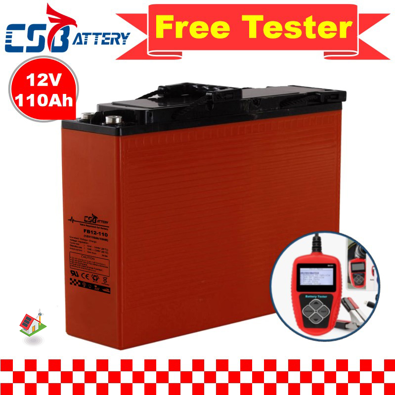 Csbattery 12V105ah Slim AGM Bateria for SLA/Emergency-Power/Telecom/Backup-Energy-System/Lighting/Ali