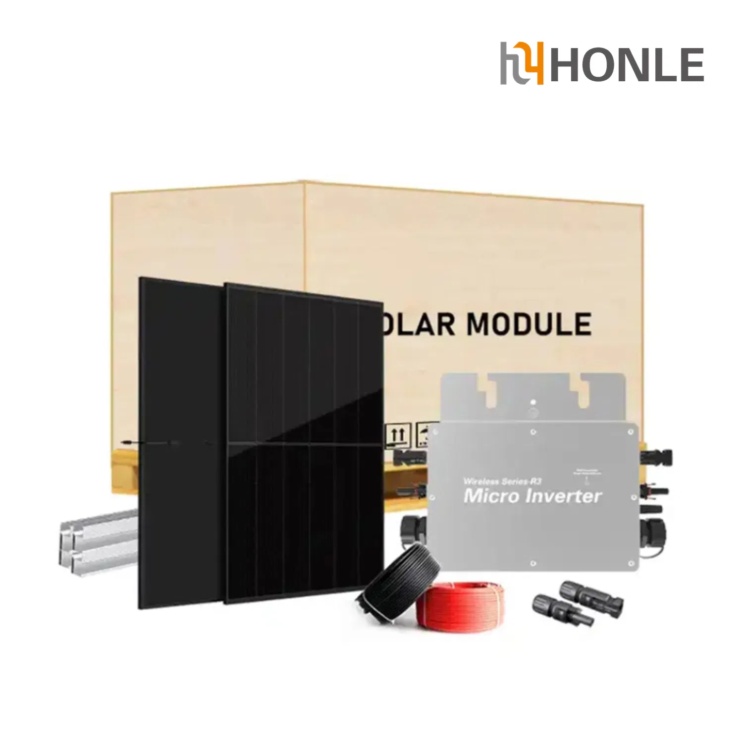 Honle Plug and Play Solar Balcony System All-in-One Solution with Micro Inverter 600W
