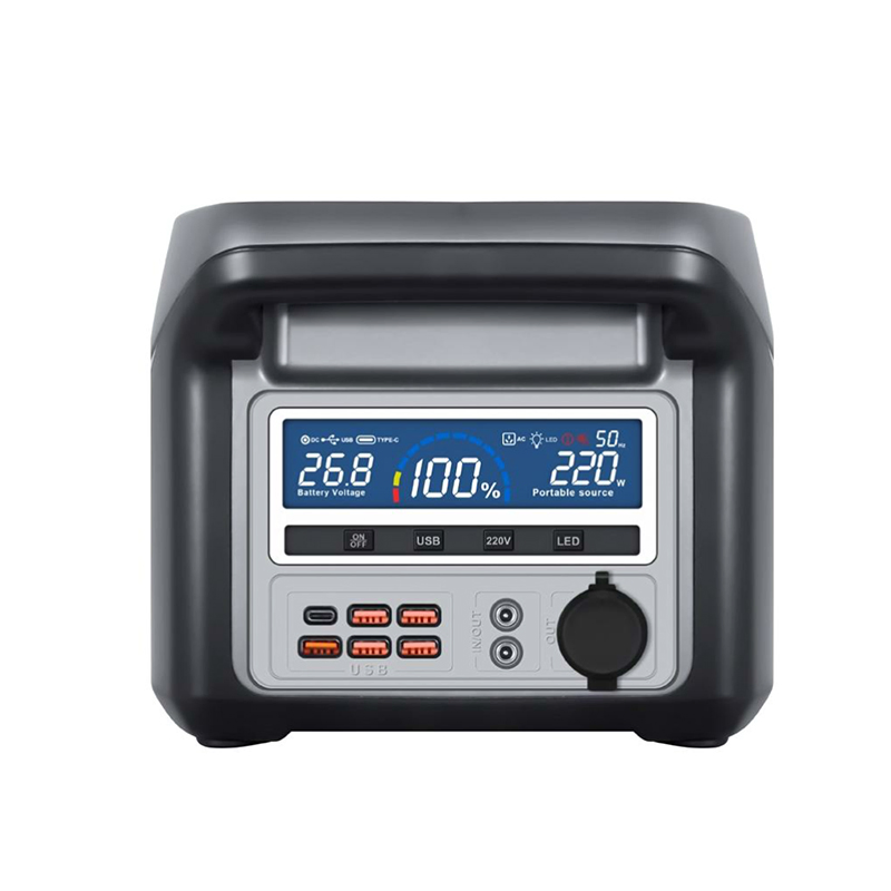 1200W Solar Portable Power Station System Home Car Use Kit with MPPT Controller External Battery Flashlight Solar Panel Source