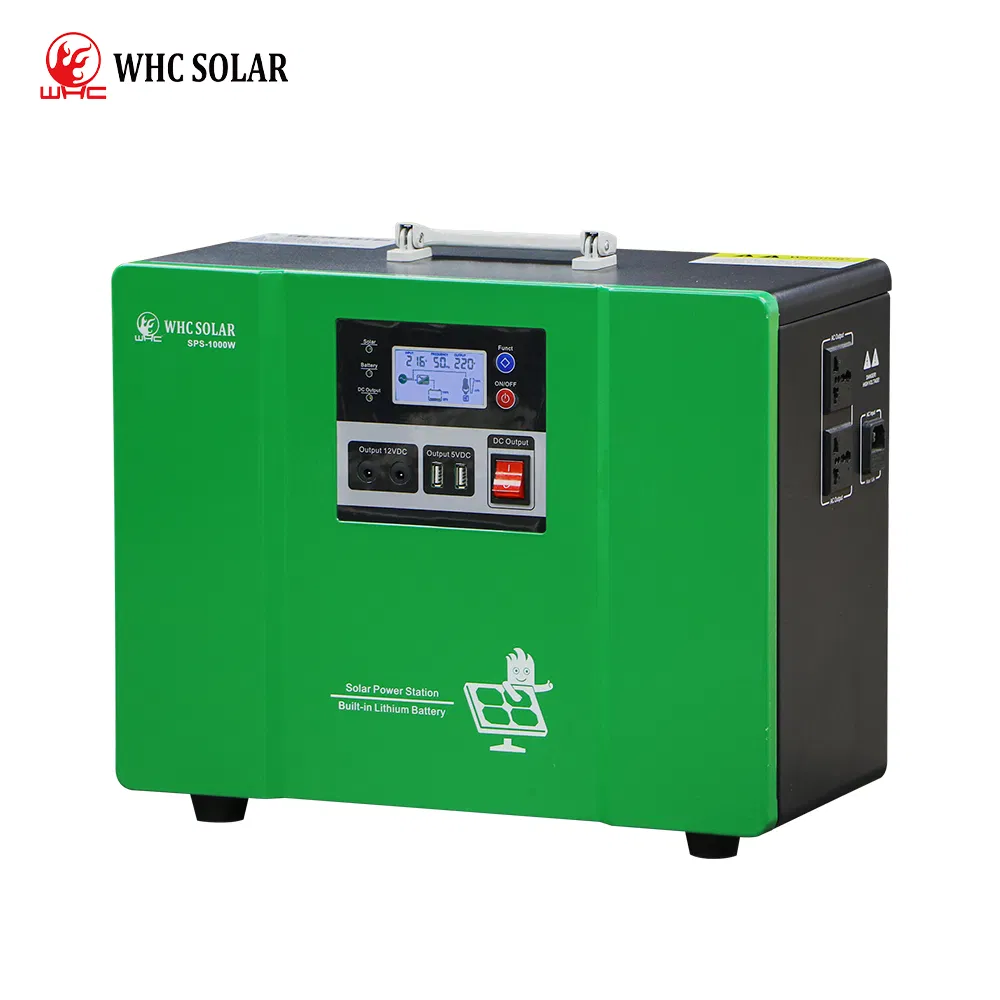 Whc Home Generator Camping 110V 220V Solar Portable Power Station Energy Storage System