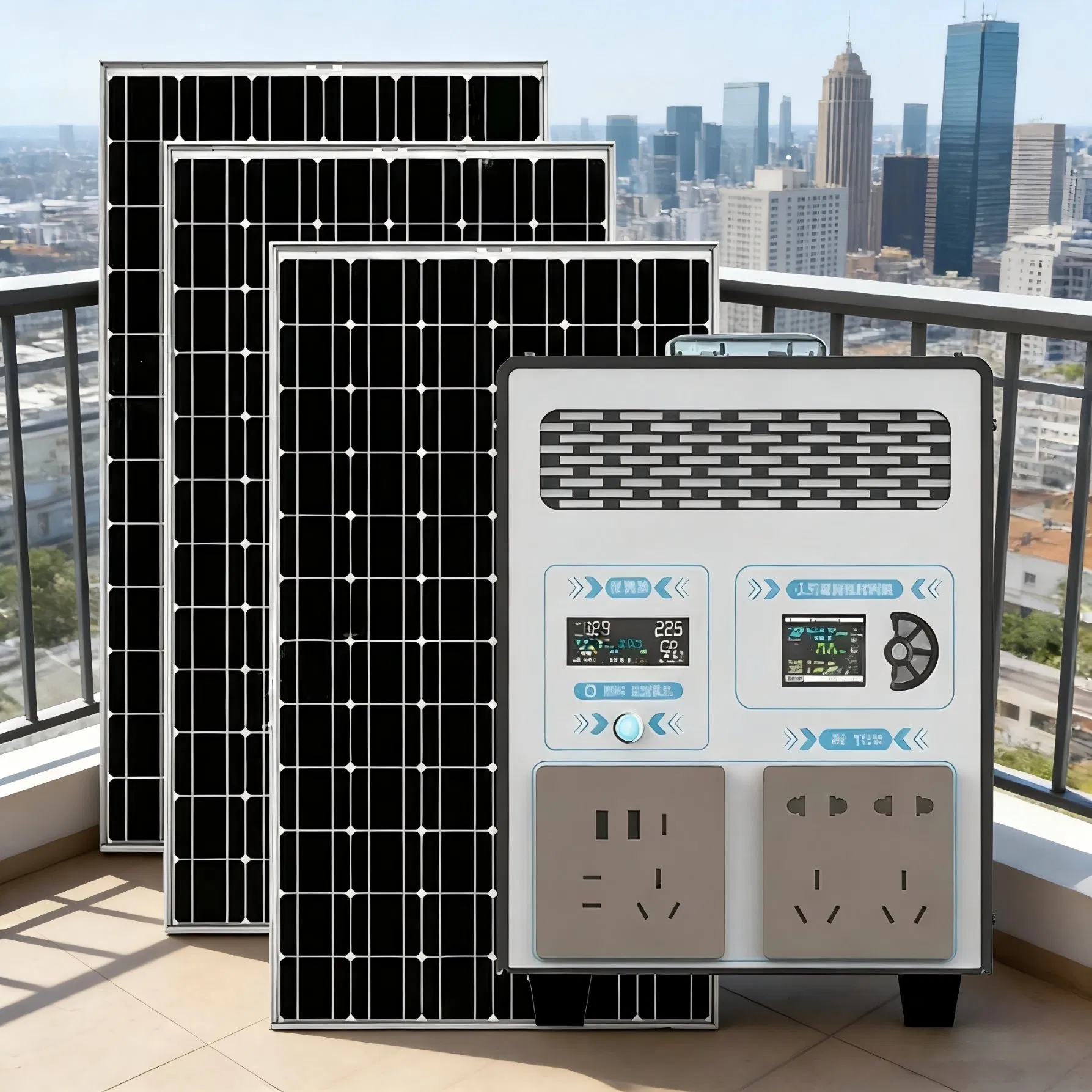 Reliable Solar Power Generator 1500W Portable Energy Storage for Home Blackout and Outdoor Travel