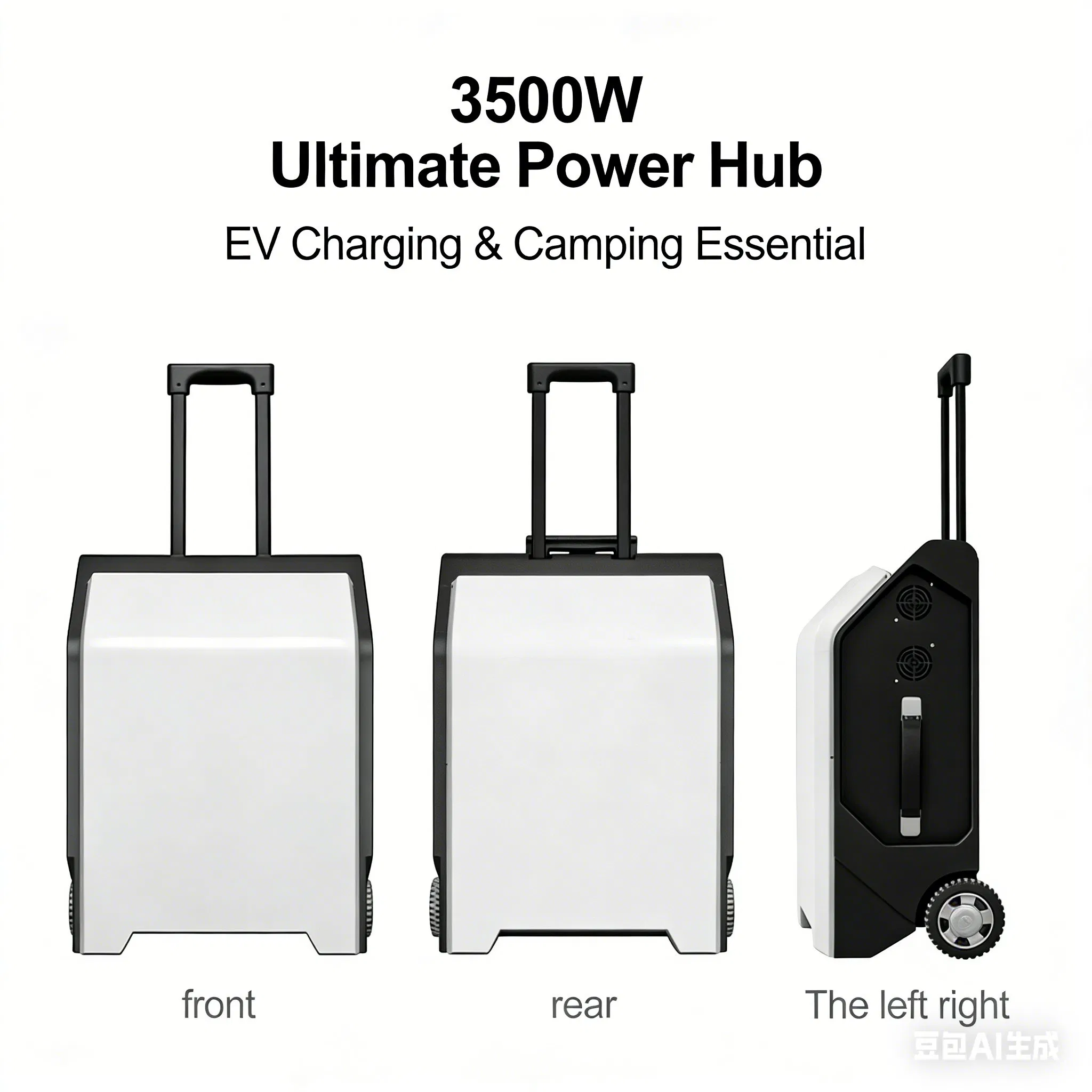 Camping Power Bank EV Charger 3500W Mobile EV Charging Bank Solar Products