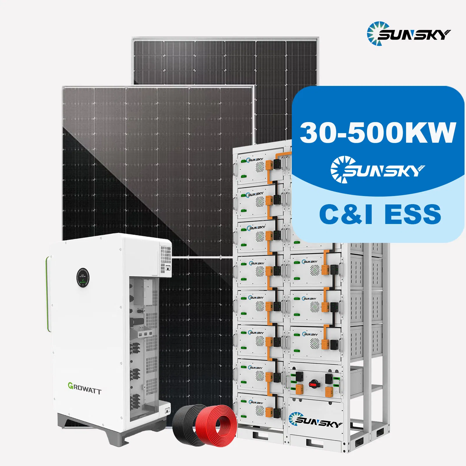 Complete 300kw Hybrid Solar Power Solution with Battery
