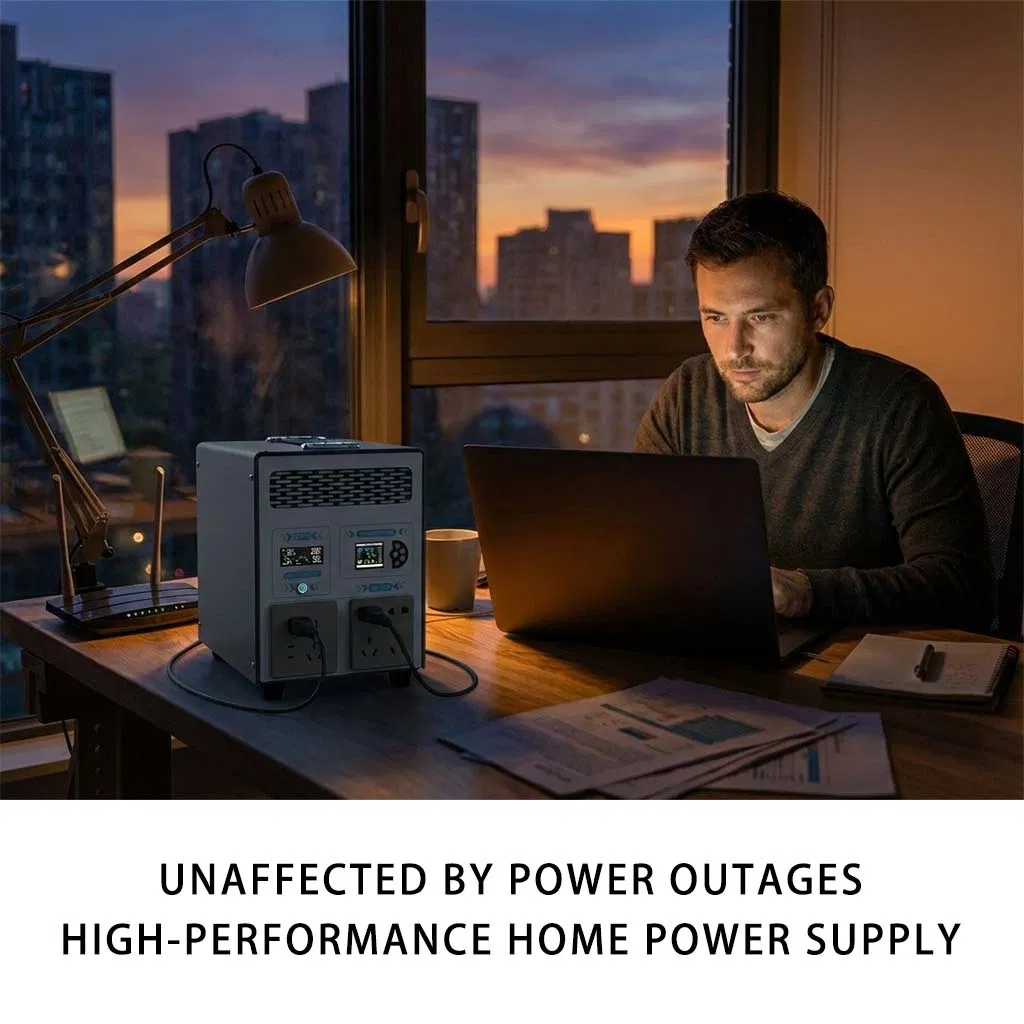 Mobile Solar Energy Storage System with MPPT Inverter Solar Panel Home Outdoor Emergency Backup Power