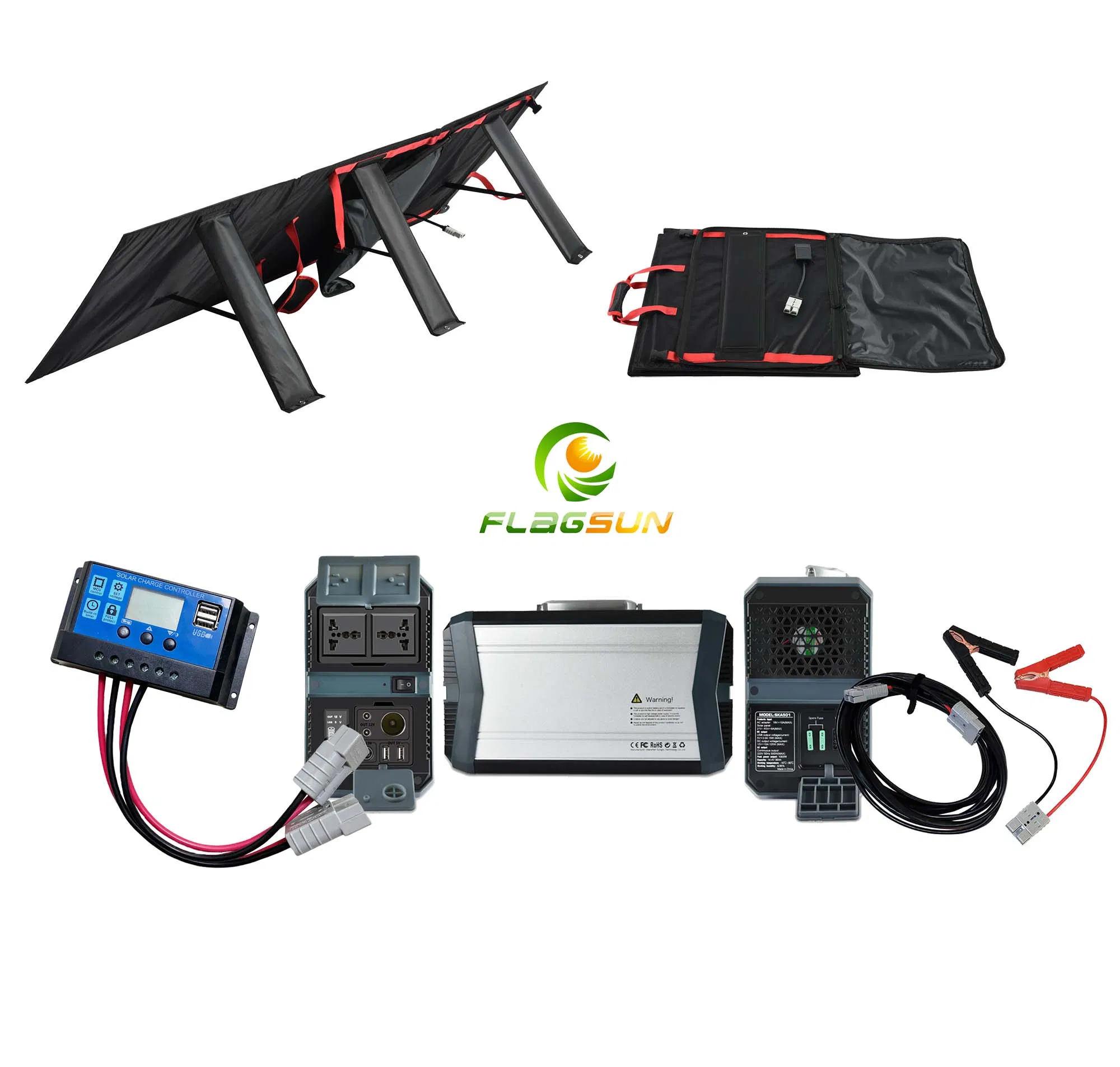 500W Portable Solar Panels Solar Energy System for Home Emergency Power Backup