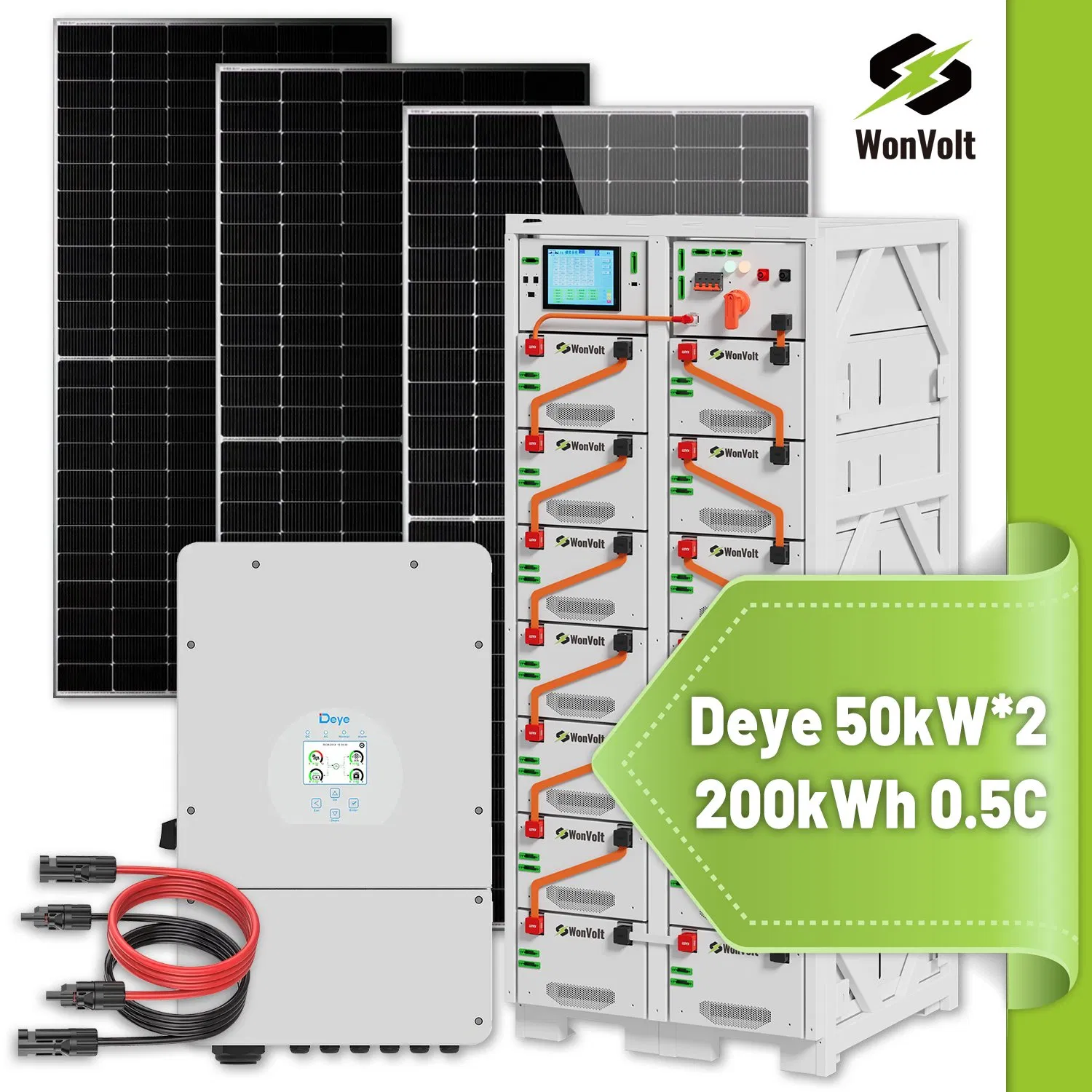 100kw/215kwh Lithium Battery Solar Storage System - Smart Energy Management