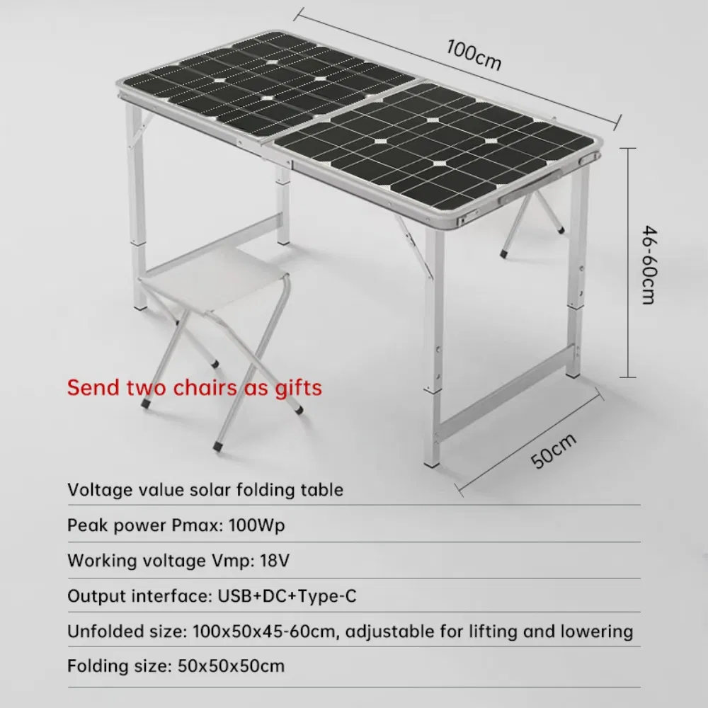 Compact Foldable Solar Charging Panel System for Outdoor Adventures