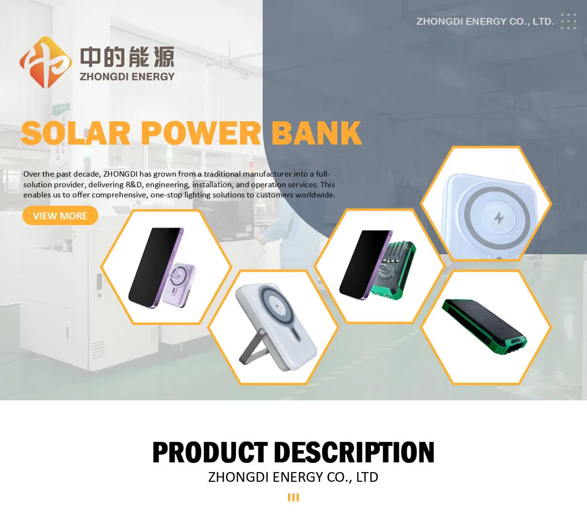 Solar Power Bank Banner