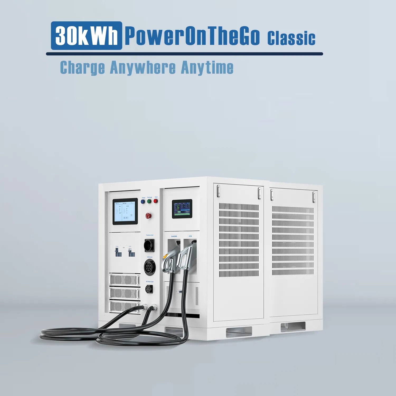 Reliable Movable Backup 30kwh Battery System PowerOnTheGo for EV Emergency Power Needs