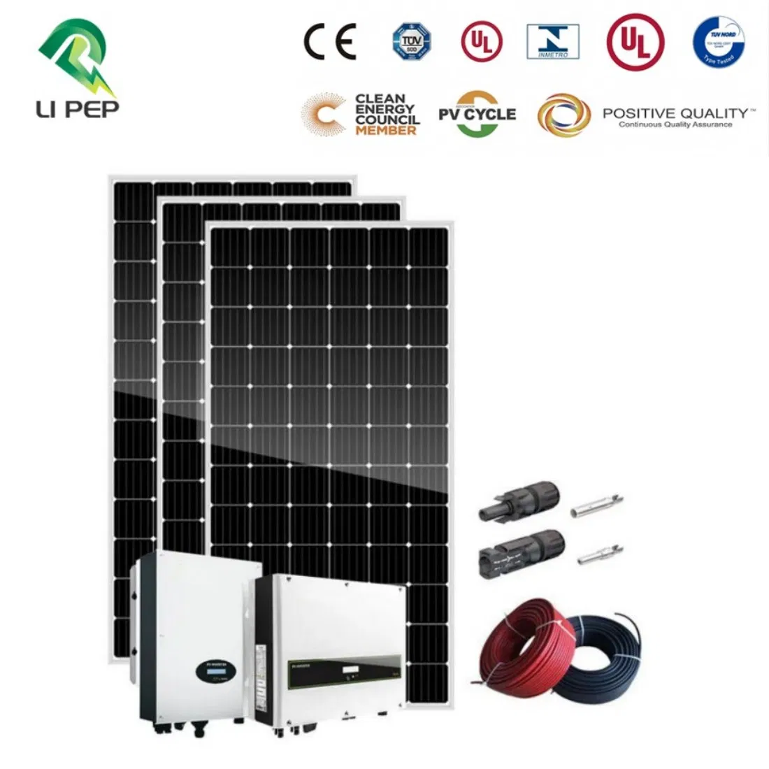 Top Qualtiy China Manufacturer 5kw/10kw Rooftops PV Home Renewable Energy Solar Panel Set Power System