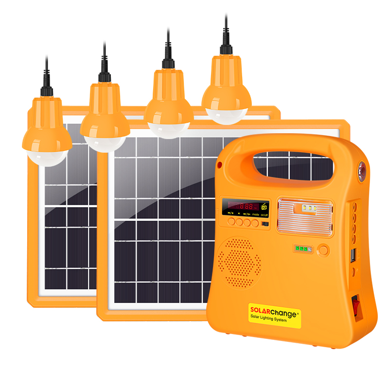 FM Radio/MP3/Bluetooth/Portable 10W Solar DC Energy Systems Solar Power Generator with Lithium Battery for Indoor and Outdoor